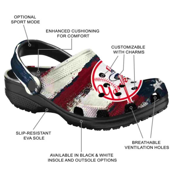 new york yankees patriotic stripes crocs new arrival