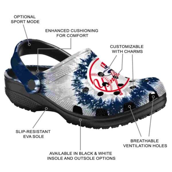 new york yankees radiant burst effect crocs new arrival