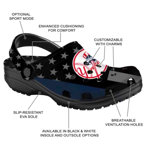 new york yankees stellar stripes theme crocs new arrival