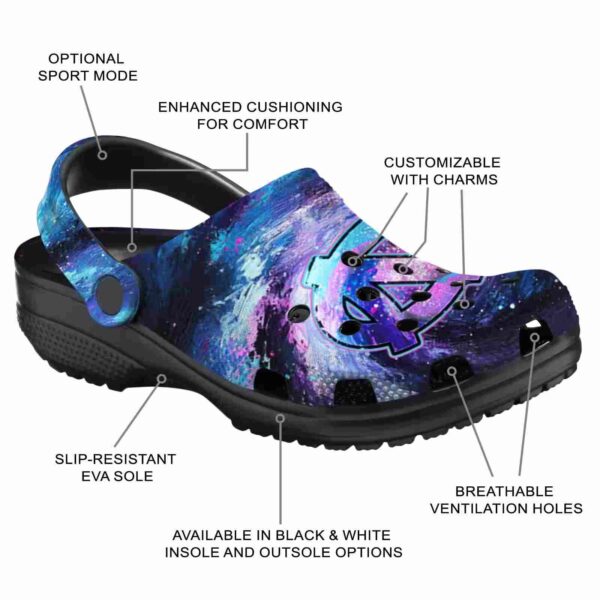 north carolina tar heels galaxy swirl crocs new arrival
