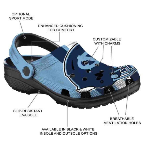 north carolina tar heels helmet stripes crocs new arrival