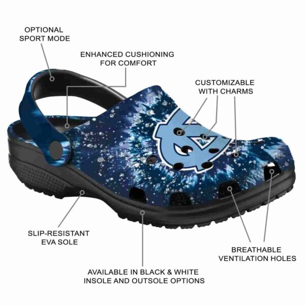 north carolina tar heels radiant burst effect crocs new arrival