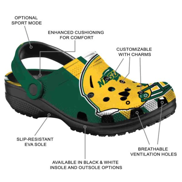 north dakota state bison helmet stripes clog new arrival