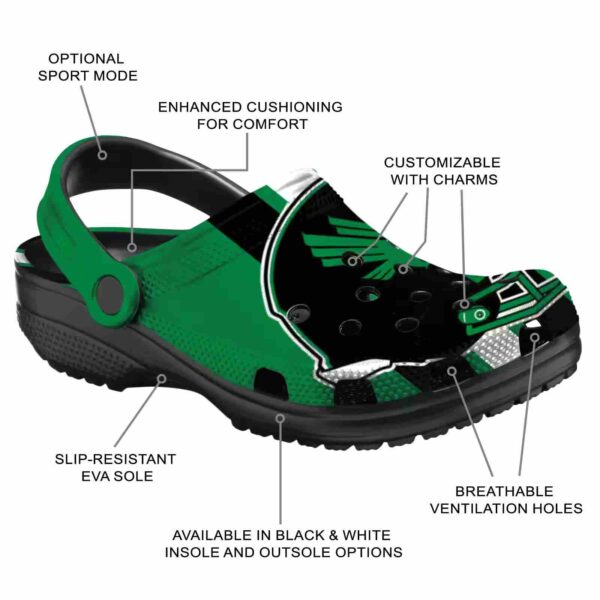 north texas mean green helmet stripes clog new arrival
