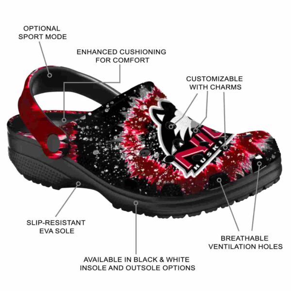 northern illinois huskies radiant burst effect clog new arrival