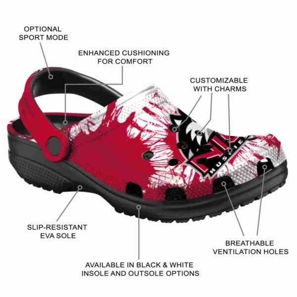 northern illinois huskies splatter graphics clog new arrival