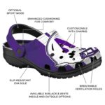 northwestern wildcats helmet stripes clog best selling