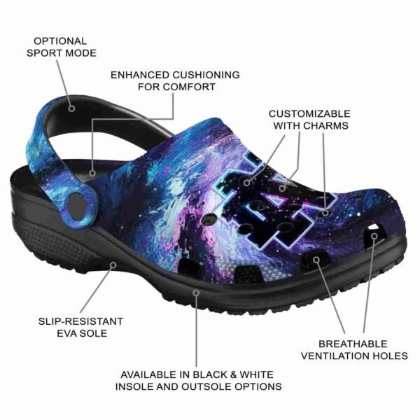 notre dame fighting irish galaxy swirl crocs new arrival