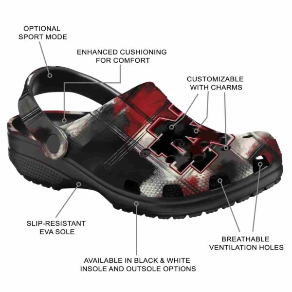 notre dame fighting irish plaid fusion crocs new arrival