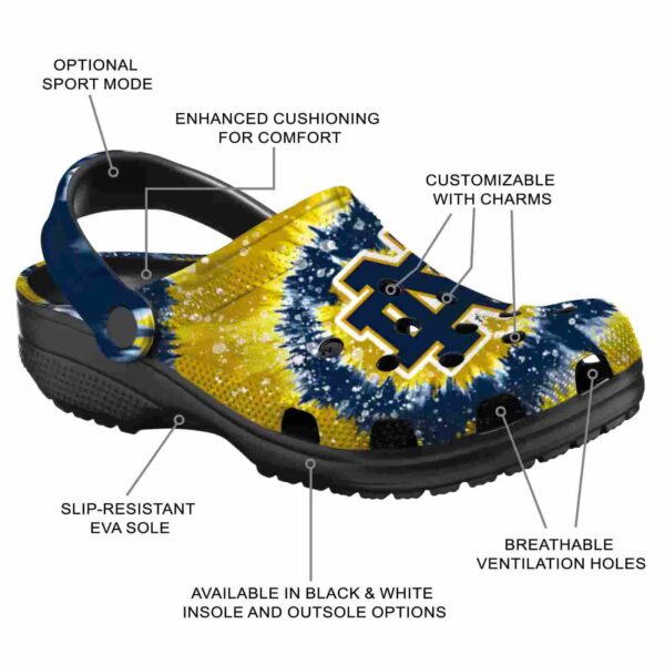 notre dame fighting irish radiant burst effect crocs new arrival