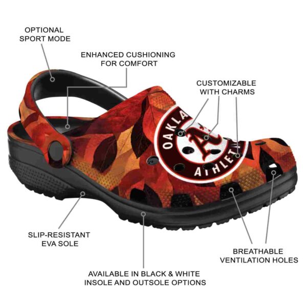 oakland athletics autumn leaves crocs new arrival