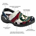 Oakland Athletics Patriotic Stripes Crocs Fashion forward