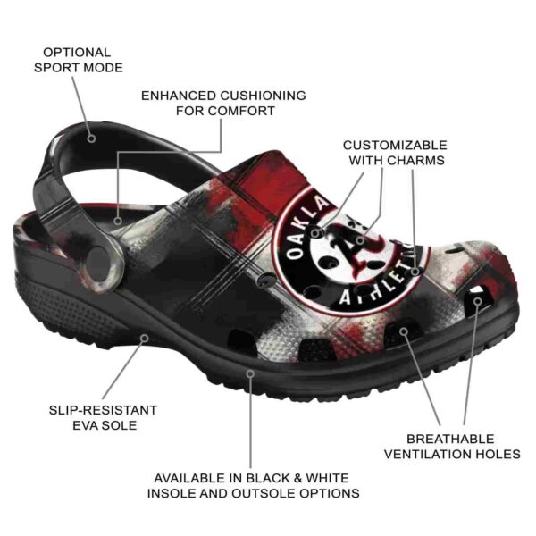 oakland athletics plaid fusion crocs new arrival