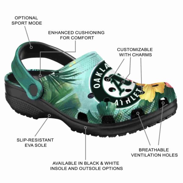 oakland athletics tropical vibes crocs new arrival