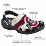 Ohio State Buckeyes Patriotic Stripes Crocs Fashion forward