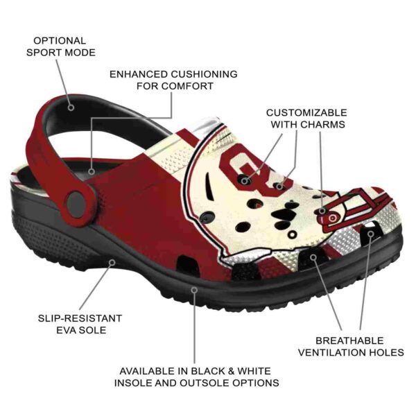 oklahoma sooners helmet stripes crocs new arrival