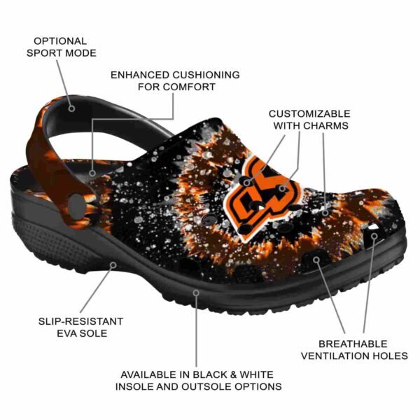oklahoma state cowboys radiant burst effect crocs new arrival
