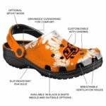 Oklahoma State Cowboys Splatter Graphics Crocs Best selling