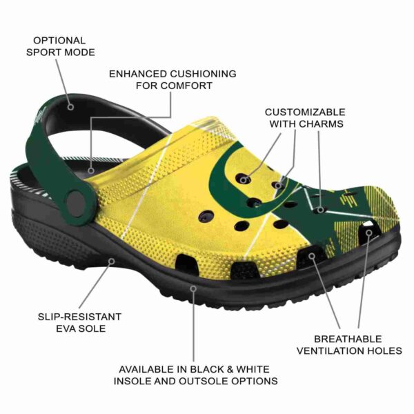 oregon ducks geometric background crocs new arrival