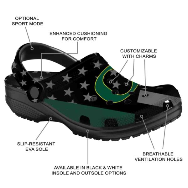 oregon ducks stellar stripes theme crocs new arrival