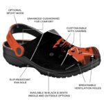 oregon state beavers geometric background clog best selling