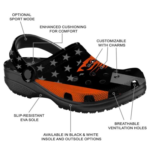 oregon state beavers stellar stripes theme clog new arrival