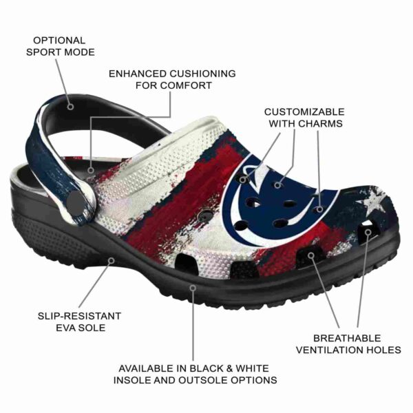 penn state nittany lions patriotic stripes crocs new arrival
