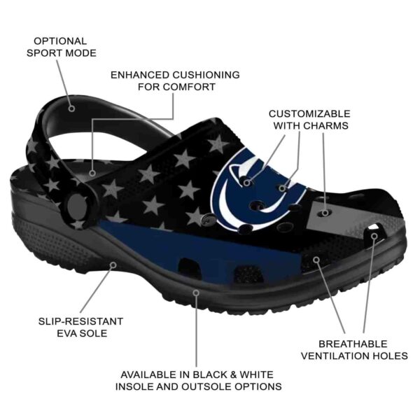 penn state nittany lions stellar stripes theme crocs new arrival