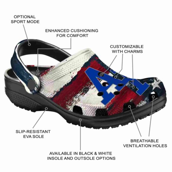personalized air force falcons patriotic stripes clog new arrival