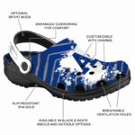 personalized air force falcons zigzag paint burst clog best selling