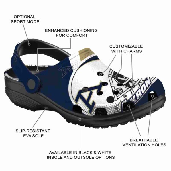 personalized akron zips football helmet clog new arrival