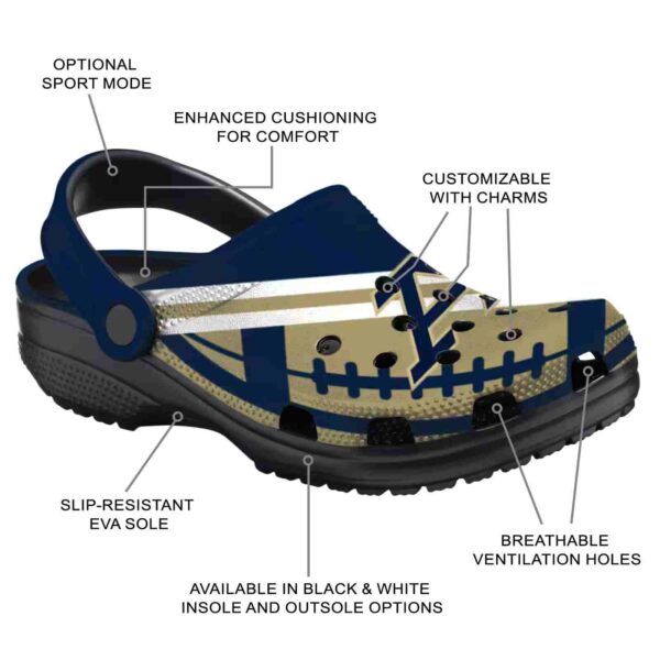 personalized akron zips football motif clog new arrival