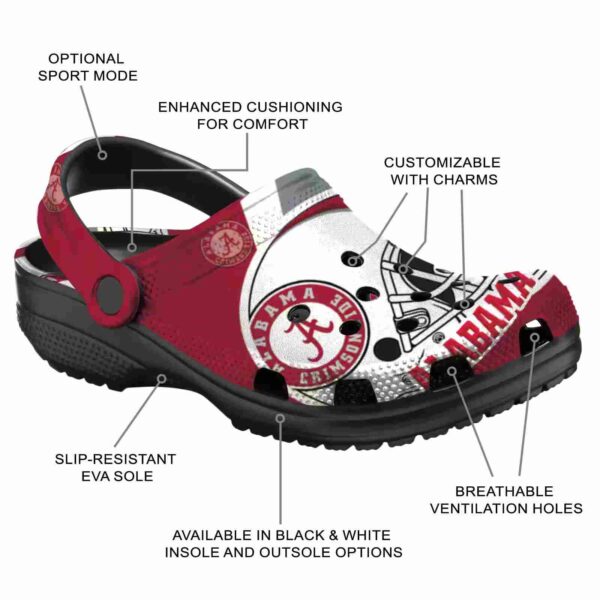 personalized alabama crimson tide football helmet crocs new arrival