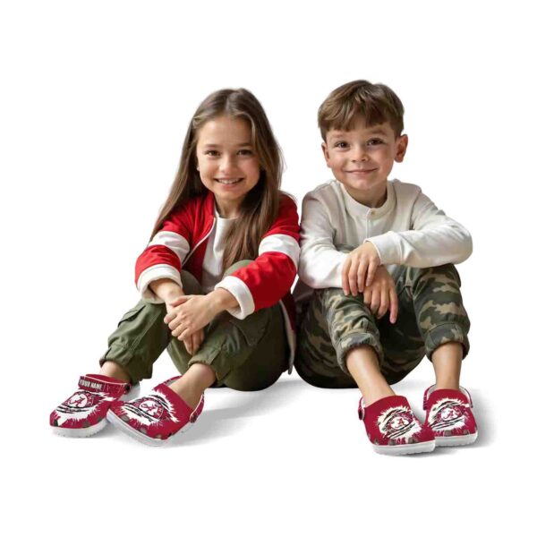 personalized alabama crimson tide splash motif background crocs fashion forward