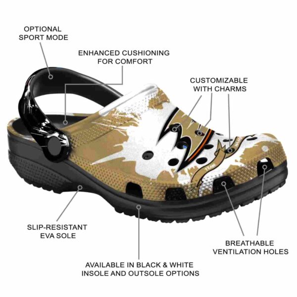 personalized anaheim ducks splatter pattern clog new arrival