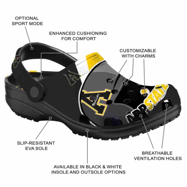 personalized appalachian state mountaineers baseball helmet clog new arrival