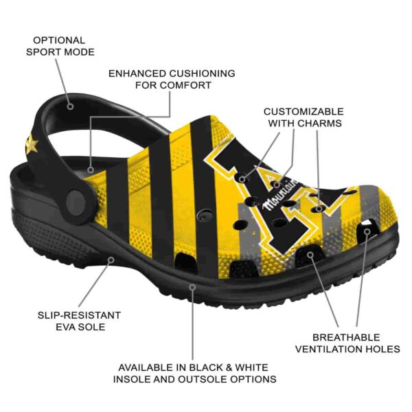 personalized appalachian state mountaineers star spangled graphic clog new arrival