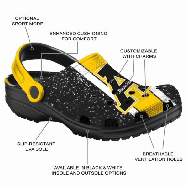 personalized appalachian state mountaineers vertical stripes clog new arrival