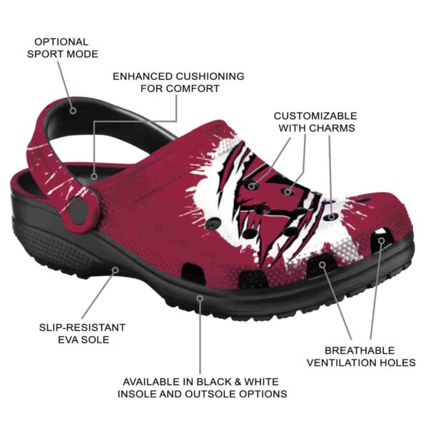 personalized arizona cardinals splash motif background crocs new arrival