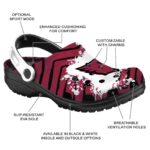 Personalized Arizona Cardinals Zigzag Paint Burst Crocs Best selling