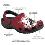 personalized arizona coyotes splatter background clog best selling