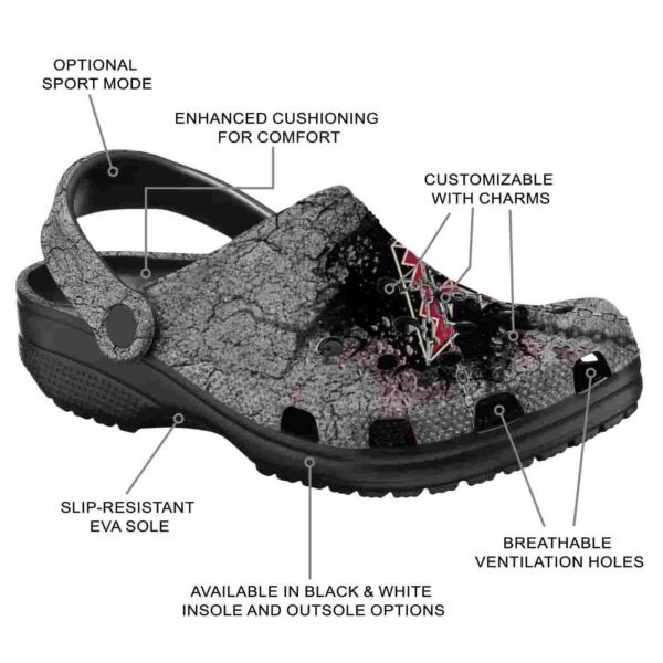 personalized arizona diamondbacks cracked ground texture crocs new arrival