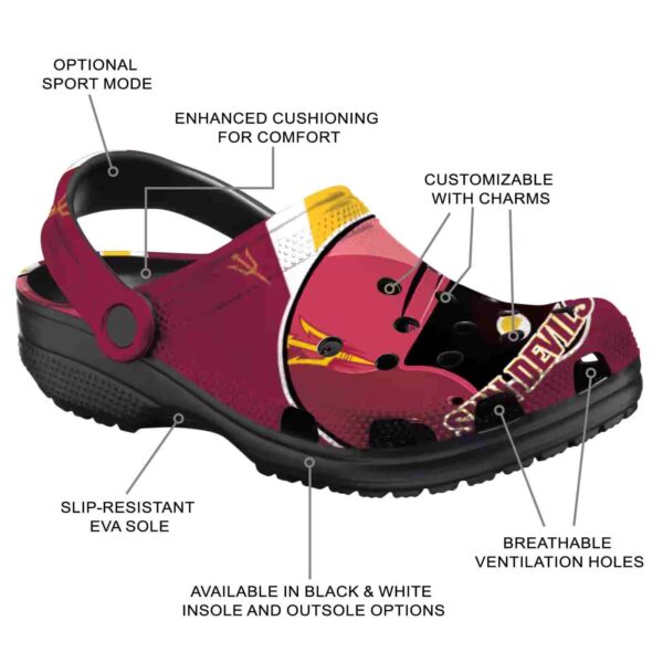 personalized arizona state sun devils baseball helmet crocs new arrival