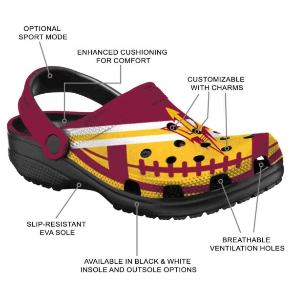 personalized arizona state sun devils football motif crocs new arrival