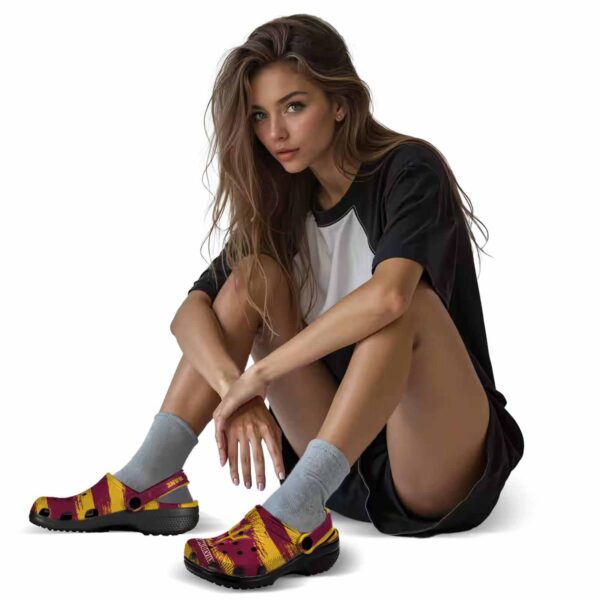 personalized arizona state sun devils paint splatter graphics crocs premium grade