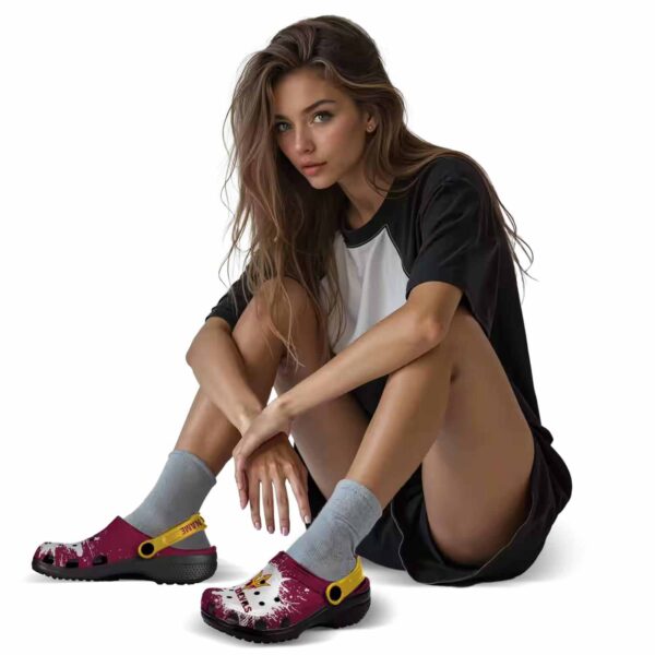 personalized arizona state sun devils splash art crocs premium grade