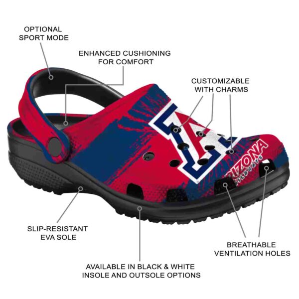 personalized arizona wildcats paint splatter graphics crocs new arrival