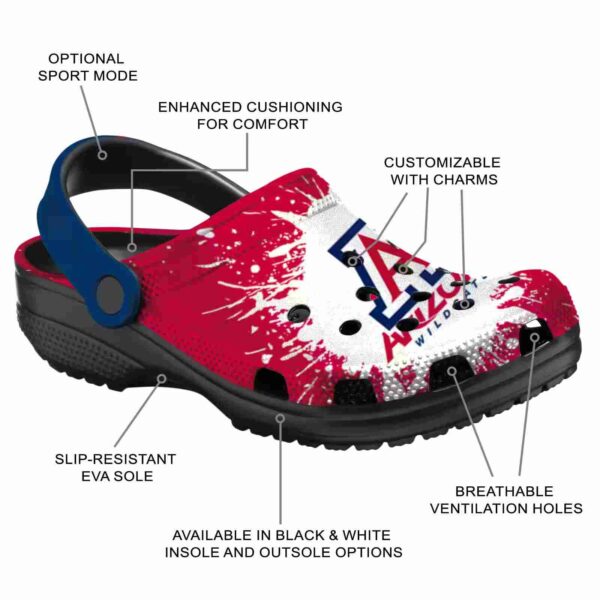 personalized arizona wildcats splash art crocs new arrival