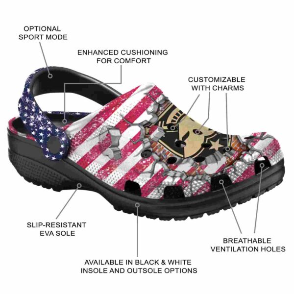 personalized army black knights freedom splinter clog new arrival
