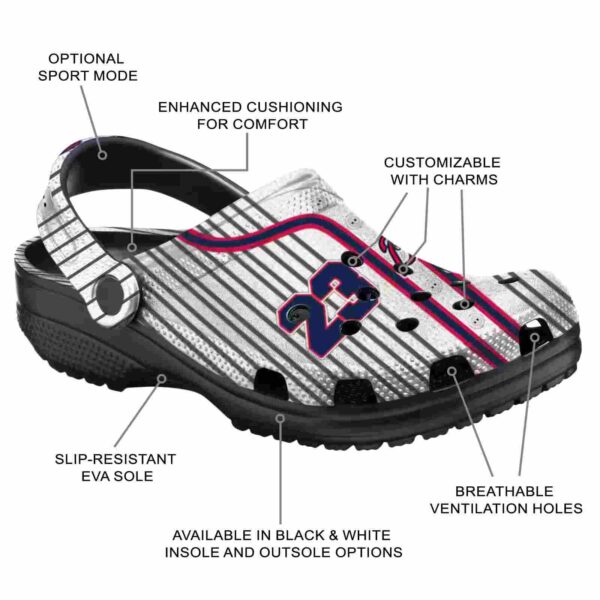 personalized atlanta braves pinstripe pattern crocs new arrival